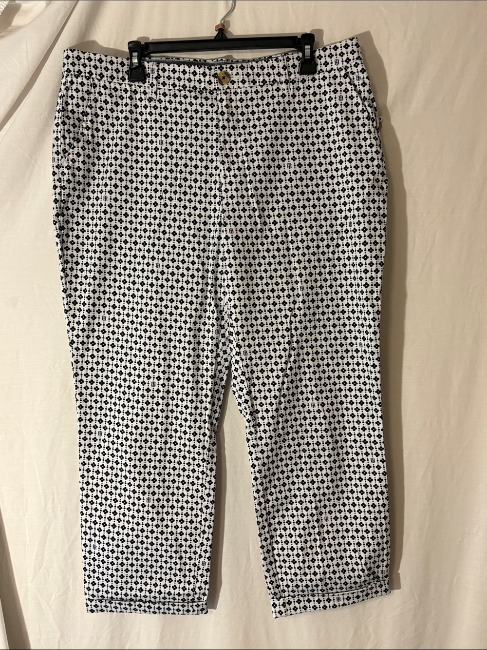 Tommy Hilfiger Black and White Floral Pants
